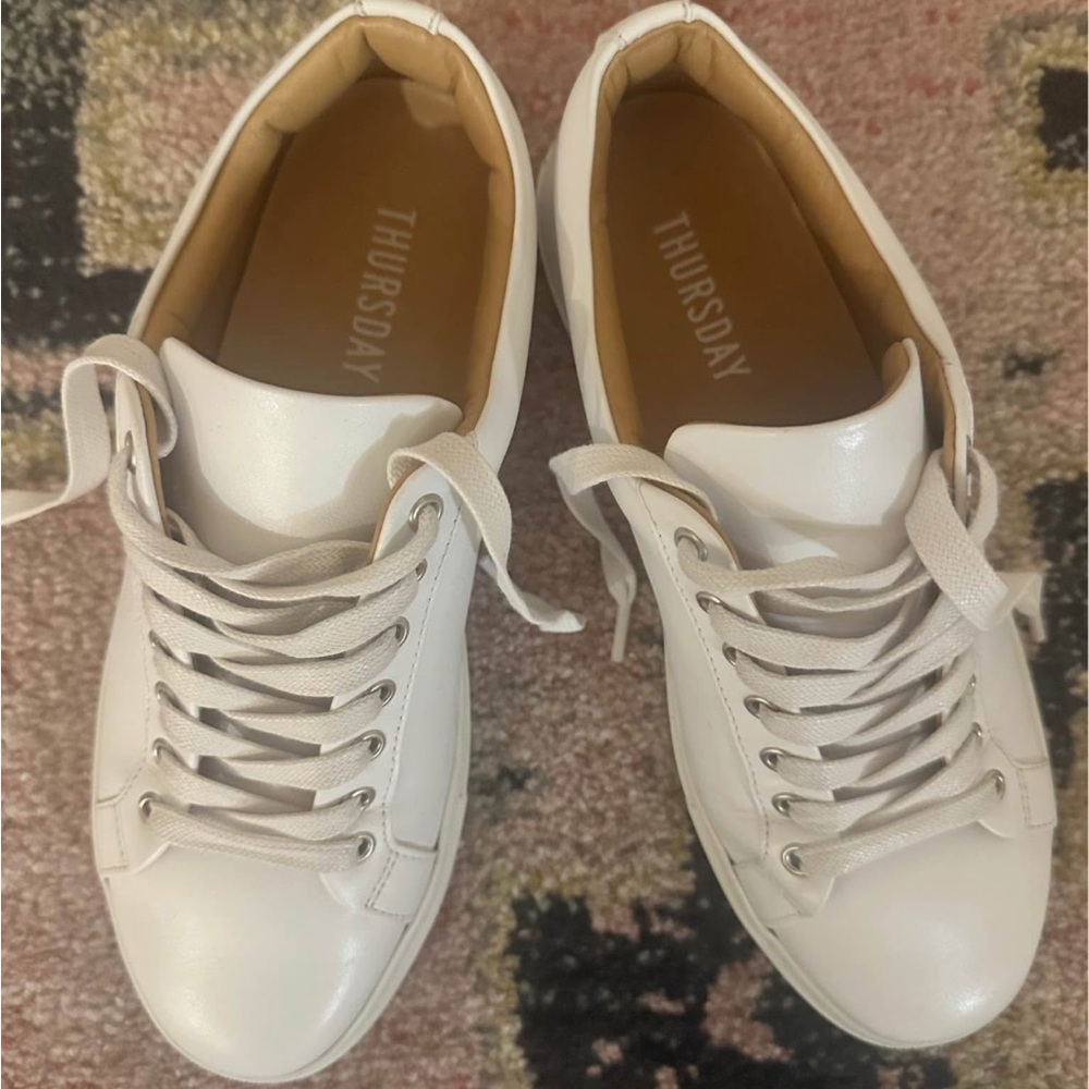 Thursday White Leather Sneakers